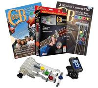 Chord Buddy - Sistema di apprendimento per chitarra, per mancini, con accordatore cromatico a clip