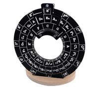 Chord Chart - Guida agli accordi per chitarra, strumento di apprendimento della teoria musicale, strumento circolare per corde circl of quints con supporto, pratica guida educativa per musicisti