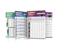 Chord Cheat Sheet Cards RP-Plastica, Chitarra Teoria Grafico degli accordi Diagramma Scale Progressione Diagramma Circle of Fifths Pattern Freboard Note, 20,3 x 27,9 cm Piccolo Chitarra Chords Chart