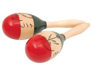 Chord MARACAS10 tradizionale, Maracas in legno dipinto