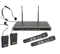 Chord | Sistema di microfoni wireless Quad | 2 microfoni portatili e 2 ricevitori Beltpack