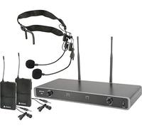 Chord | Sistema di microfono a doppia fascia da collo e risvolto | UHF 611.775 + 613.825 MHz