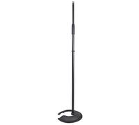 Chord Supporto per microfono impilabile, altezza regolabile da 89 cm a 158 cm, base in ghisa resistente, supporto salvaspazio per microfono, per palco, studio, registrazione, canto e spettacoli