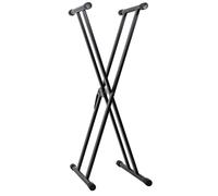 Chord Supporto per tastiera con telaio a X doppio | regolabile in altezza, robusto supporto in acciaio per pianoforte digitale, synth e MIDI | pieghevole, portatile, presa sicura, carico massimo 40 kg