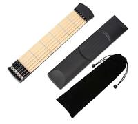 Chord Trainer - Tastiera per esercitarsi con 6 tasti, strumento tascabile per esercitarsi con accordi di chitarra, strumento per allenare gli accordi di chitarra a 6 tasti, con schermo girevole per