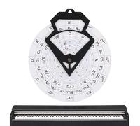 Chord Wheel | Music Theory Poster & Wall-Mounted Learning Disk | Portable Theorys Trainer for Adults & Beginners | PC Material Musical Assistant for Practice & Melody Understanding, 1 set