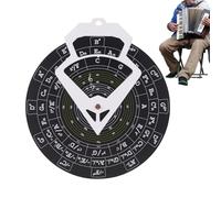 Chord Wheel, Wall-Mounted Guitar Trainer, 13.19x11.81x0.39 in Melody Creation Tool, Portable Learning Aid Design for Beginners, Adults, Music Students, Practice Rooms, Home Studios