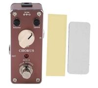 Chorus Effect Pedale Pedale Effetto Chitarra Elettrica Pedale per Effetti Monoblocco per Chitarra in Metallo con Indicatore LED e Chiusura a Gancio