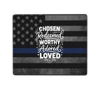 Chosen Redeemed Worthy Adored Loved Tappetini per Il Mouse Soffice Mousemat Antiscivolo Tappetini Mouse per Computer Ufficio Casa 25X30Cm