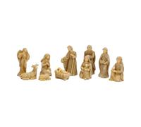 Chosertory 10 Pezzi Figura Presepio in Resina con E Mangiatoia per Natalizio Adatto per E Balcone