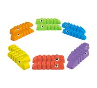 Chosertory 12 Pezzi Equilibrio Bambini Tappeti Passo Coccodrillo con Stabilizzatori Antiscivolo Top Arrotondato per Percorsi Motori E Coordinazione Adatto a attività Sensoriali Casa Giardino