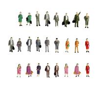 Chosertory 25 Figure in Ho 1:87 in Diverse Pose, Modellismo Ferroviario, Plastici Architettonici, Scenari in Miniatura, Persone, Modellini, Ornamenti, Prog, in Piedi