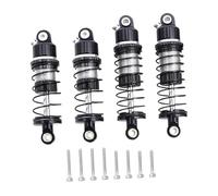 Chosertory 4 Pezzi Ammortizzatori RC Auto Parti Upgrade Alluminio Shock Absorber Metallo Installazione Easy Prestazioni Migliorate Adatto a Modellismo Gara Tempo, Argento