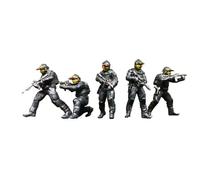Chosertory 5 Modelli di Soldati Russi in 1/64, Modelli per Sandbox, Set da Collezione, Giocattolo, Diorami Fai-da-Te per Giocare,