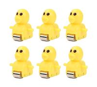 Chosertory 9 Pezzi Tracciato Animale Giocattolo Scivolo Veicolo Set Figure Accessori PVC Resistente agli Urti Adatto per Bambini Bagno Scuola Tempo, Anatra 6 Pezzi