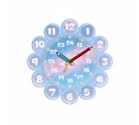 Chosertory Bambini Orologio Didattico da Parete per Apprendimento ’ Design Cartone Animato Numeri Grandi Movimento Silenzioso Adatto a Studio Aula Cameretta 30cm , Cielo Stellato Da Sogno