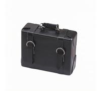 Chosertory Baule da Vintage in Miniatura Compatto Leggero per Storie Quotidiane con Miniature, Nero