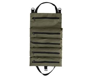 Chosertory Borsa Porta Attrezzi Multiuso Trousse Organizer Custodia in Tela Spessa con 5 Scomparti con Cerniera Tracce Regolabili - Pieghevole con Maniglia Adatta a Officina Auto Campeggio Viaggi