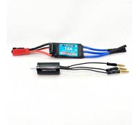 Chosertory Brushless Car Esc Modulo Controllo Motore Regolatore Centralina Elettronica Kit Motore Combo Gestione Gas Progressiva Frenata Lineare Corpo Metallo, 1222 11000KV W Esc
