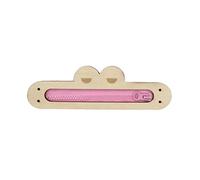 Chosertory Busy Board Accessorio Gioco Educativo in Legno con Dettagli Tattili E Accessori Manuali Favorisce Movimento Preciso E Apprendimento Motorio, Rana Rosa