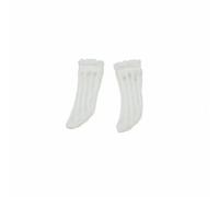 Chosertory Calze per Bambole Calzini per Bambola Calzature per Bambole Gambaletti per Bambola Accessorio in Tessuto Resistente Che Non Danneggia Le Giunture, White Fishnet