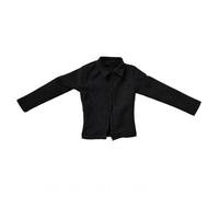 Chosertory Camicia Elegante Uomo Formale Maniche Lunghe con Colletto Bottonata in Tessuto per Bambole BJD con Chiusura Frontale Adatta Fotografie Esposizione Regalo , Nero