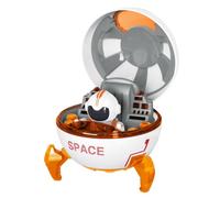 Chosertory Capsula Spaziale con Personaggio con | Compatto, Spaziale e Suoni, Musicale, Set da Gioco, per Cameretta, Arancione