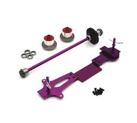 Chosertory Componenti Veicoli in Kit Ricambi Auto RC Set Upgrade Trasmissione Telaio Albero Centrale Differenziale in Lega di Alluminio Adatto per Manutenzione Riparazione Modellismo, Viola