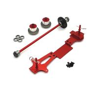 Chosertory Componenti Veicoli in Kit Ricambi Auto RC Set Upgrade Trasmissione Telaio Albero Centrale Differenziale in Lega di Alluminio Adatto per Manutenzione Riparazione Modellismo, Rosso