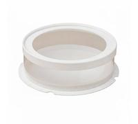 Chosertory Contenitore Trasparente per Dolci Box Rotondo per Dessert Vaschetta per Sushi Contenitore per Torte in PET con Coperchio Anti Perdite per Mantenere, 10 Pollici, Finestra Bianca