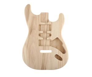 Chosertory Corpo Della Chitarra in Legno Non Trattato per Chitarra ST E, Legno