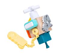 Chosertory Cubo Sensorial per Bambini con attività Motorie E Didattiche Giocattolo Educativo in Legno per Sviluppo Manuale