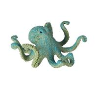 Chosertory Dipinta a Mano Miniatura Cephalopode Solida Animale Decorativo Marino per Scrivania Adatto a Eventi Didattici Regali Studenti, Polpo Blu 2376