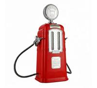 Chosertory Dispenser a Doppio Beccuccio Erogatore Bevande Tema Distributore Carburante Dosatore Contenitore Caraffa in Silicone E Metallo con Corpo Rettangolare, Array, Rosso