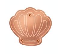 Chosertory Dispositivo Detergente per Bagno Uccelli Disco di Rame Soluzione Riutilizzabile Elemento Decorativo Mantenimento Acqua Adatto a Habitat Ornamentali Esterni Stagionali, 0.6 Mm, Conchiglia