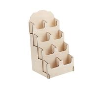 Chosertory Espositore in Legno per Biglietti E Adesivi, con Supporto Pubblicitario per Volantini.