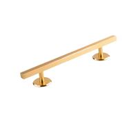 Chosertory Fingerboard Rail Professionale in Acciaio Inox Rod Quadrato Accessorio Base Antiribaltamento Superficie per Slide Precisi Adatto a Sessioni Tecniche E, Oro 20cmx1.2cm