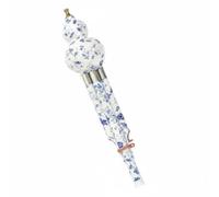 Chosertory Flauto Bambù Principianti Flauto Cinese Cucurbit Flauto Strumento Musicale Transizione Note Fluida Struttura Resistente Adatto a Lezioni Musica Pratica Individuale, Blu+AcciaioBianco