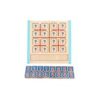 Chosertory Gioco Educativo Numeri Sudoku in Legno Tavola Puzzle Bambini Ragionamento Logica Apprendimento Compatto Leggero Portatile Adatto per Casa Aula Viaggio