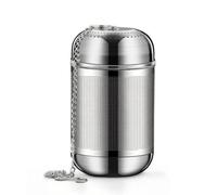 Chosertory Infusore da Tè in Acciaio Inox Filtro Colino Setaccio Microforato per Aromi Condimenti E Miscele Vegetali con Catenella, Diametro 5cm, Altezza 9cm, Grande Con Catena