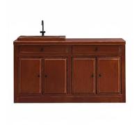 Chosertory Lavello in Miniatura per Casa Delle Bambole Lavello Mobile Arredo Accessorio in Legno con Costruzione Robusta E Effetto Realistico Adatto per 1/12 Esposizioni Diorami Decorazione Domestica