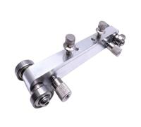 Chosertory Lima Capotasto Ponte Chitarra Basso Strumento Liuteria Rettifica Regolabile Sanding Squadratura con Movimento Stabile in Lega di Alluminio Adatta per, Argento