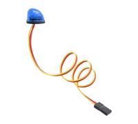 Chosertory Luce Lampeggiante di Avvertimento per Auto RC, Faro Rotante a LED, Lampada di Allarme della Polizia, Struttura in Gomma PP, Adatta per La Decorazione, Blu