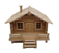 Chosertory Modellino Palafitta Bamboo Capanna su Palafitte Casetta Miniatura Ornamento in Bambù Progetto Manuale Coinvolgente Struttura Robusta E Aspetto Classico Adatto per Scrivania, Natural