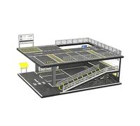 Chosertory Modello Auto Piattaforma Espositiva 1/64 Scaffale Parcheggio Simulato Vetrina Garage Veicoli Miniatura Struttura Acrilico Acciaio Adatta per Reg, Style B