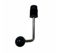 Chosertory Morsetto per Braccio Piatti con Snodo a Sfera in Zinco per Regolazione Angolo Supporto E Fissaggio Asta Tom Adatto a Concerti, Supporto Per Piatto Ad Angolo Retto 40MM