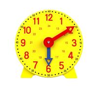 Chosertory Orologio Didattico per Esercitarsi Nell'insegnamento Delle Competenze, Modello di Orologio Giocattolo con Lancette Che Ruotano, Adatto per, 24 Ore, Taglia unica bambino