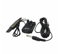 Chosertory Pickup Chitarra Acustica Microfono Trasduttore Sensore con Manopole per Volume in Montaggio Nel Foro Della Cassa Adatto Concerti Ritrovi, Oro