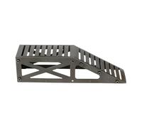 Chosertory Ponte per Ostacoli per Auto RC, Rampa Laterale Singola, Accessorio Robusto in Acciaio Inossidabile, Struttura Resistente alla Pressione, Adatto per La, Nero