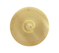 Chosertory Quiet Cymbal Strumento Batteria Practice Cymbal Mute Alloy Percussione Accessorio con Design Forato Che Assicura Volume Ridotto Adatto per Drummers, 16 pollici